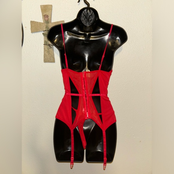 Foreplay Red Lingerie Set - Picture 3 of 5